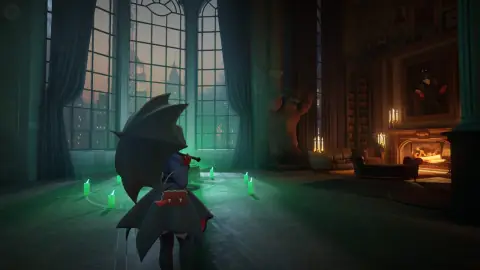 Arte oficial de Deadlock mostrando o herói Solomon com seu tabuleiro de xadrez em uma Nova York alternativa
