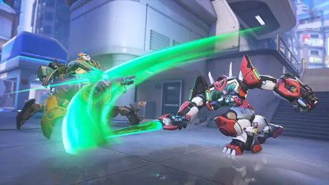 Arte oficial de Overwatch com heróis do jogo da Blizzard